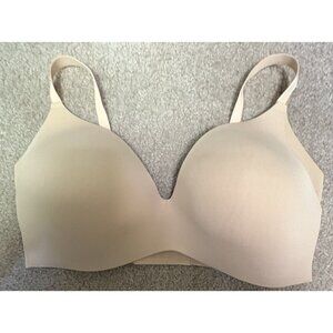 Knix Wing Woman Contour Bra Size 8 Beige Wireless 4-Way Stretch Support